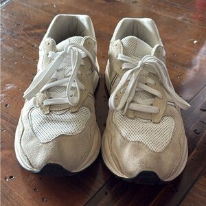 Stylish Cream and White Sneakers